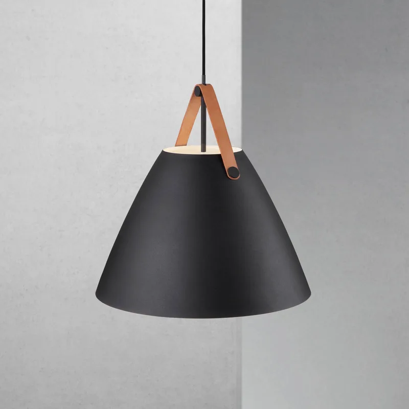 Hanglamp Strap met metalen kap Ø 48 cm by Nordlux in Black – product photo 2 of 4