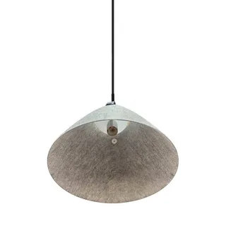 Hanglamp Strap, Ø 36 cm, metaal/leer de Nordlux en Gris clair – photo du produit 3 sur 5