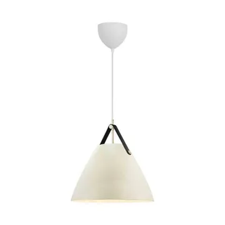 Hanglamp Strap, zandkleurig, Ø 36 cm, metaal/leer fra Nordlux i Zand – produktbillede 2 af 5