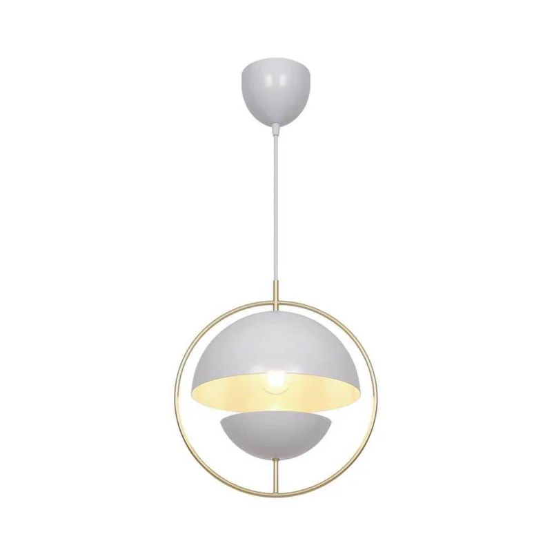 Hanglamp Tavia, wit, Ø 33 cm, metaal by Nordlux in Wit, messing – product photo