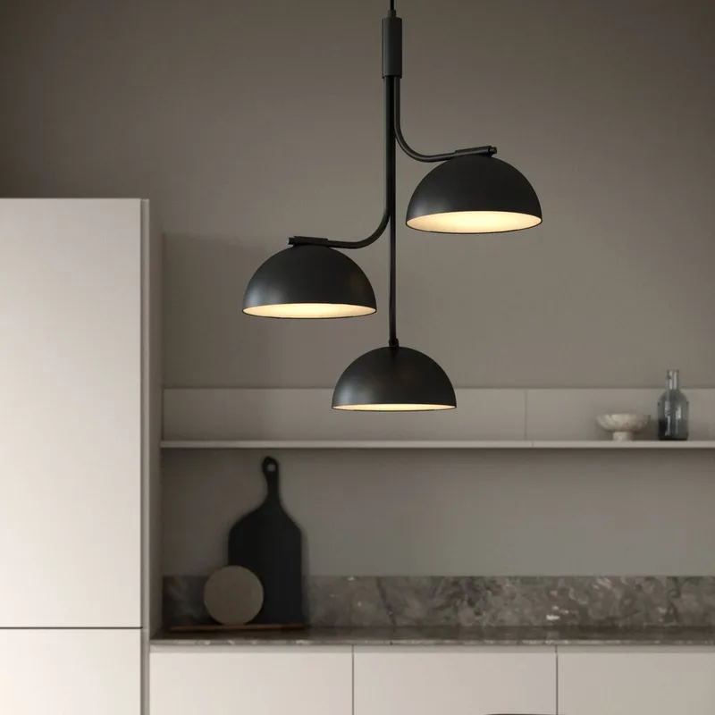 Hanglamp Tullio, 3-lamps von Nordlux in Schwarz – Produktfoto