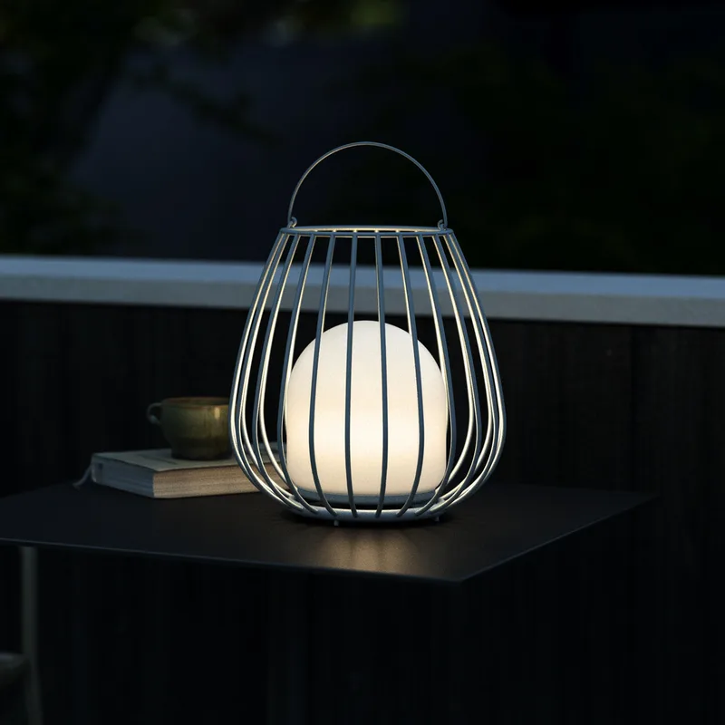 Jim Portable Buiten Lamp Grey - Nordlux Jim To-Go - Modern - Metaal - Met lampenkap by Nordlux – product photo