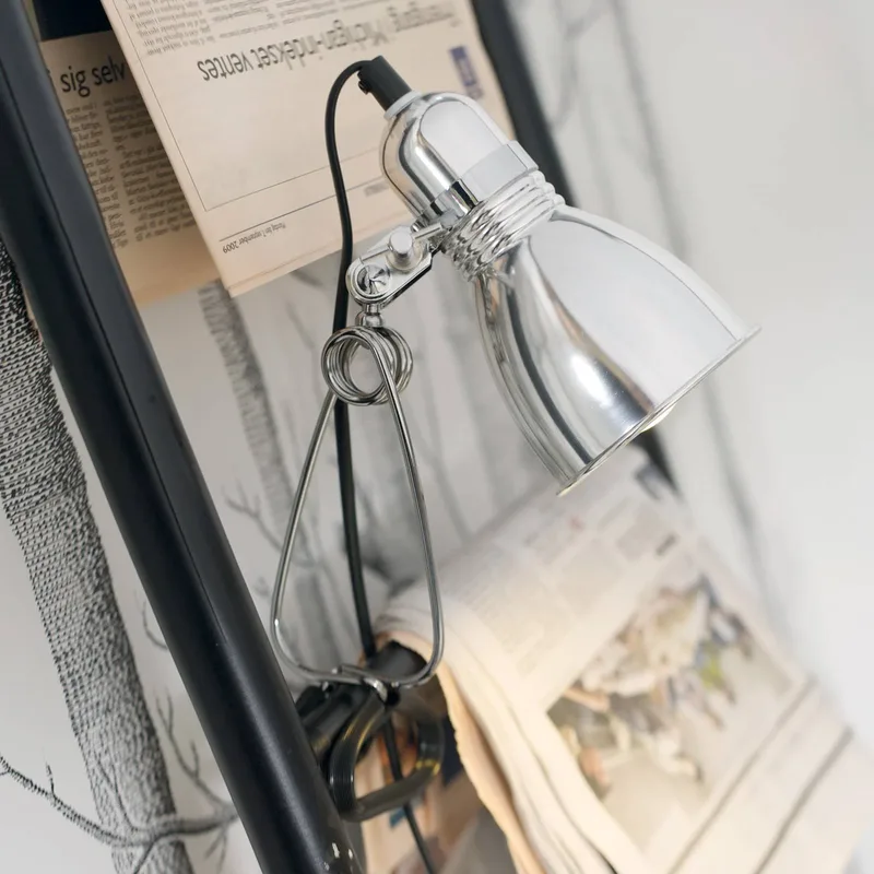 Klemlamp Photo in aluminium glanzend von Nordlux in Glanzend aluminium – Produktfoto
