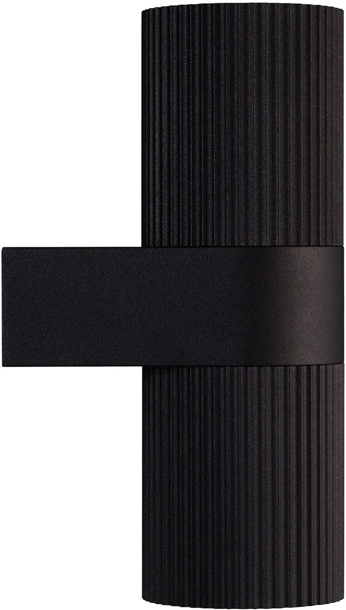 Kyklop ripple-wandlamp-2xGU10-zwart by Nordlux in Zwart – product photo
