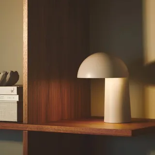 LED-batterijlamp Faye Portable, dimbaar, USB von Nordlux in Beige – Produktfoto 2 von 4