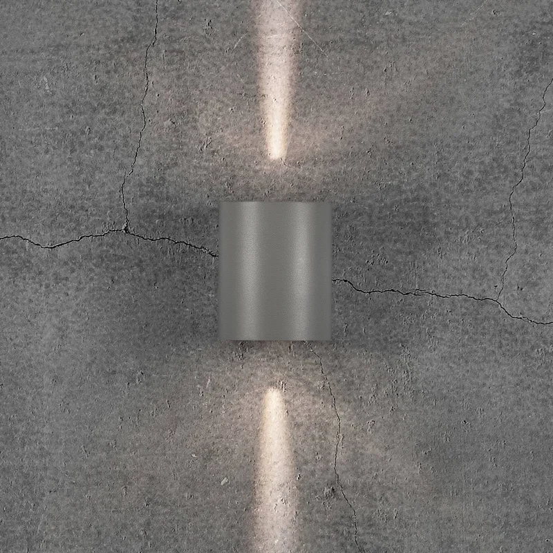 LED buiten wandlamp Canto 2, 10 cm, up/down, IP44 de Nordlux en Grijs – photo du produit
