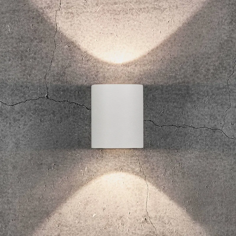 LED buiten wandlamp Canto 2, 10 cm, up/down, IP44 van Nordlux in Wit – productfoto