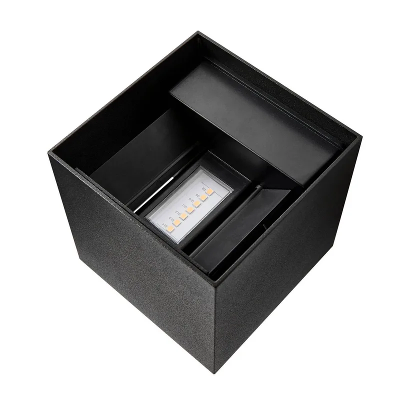 LED buiten wandlamp Milda kubi, up/down, aluminium de Nordlux en Zwart – photo du produit