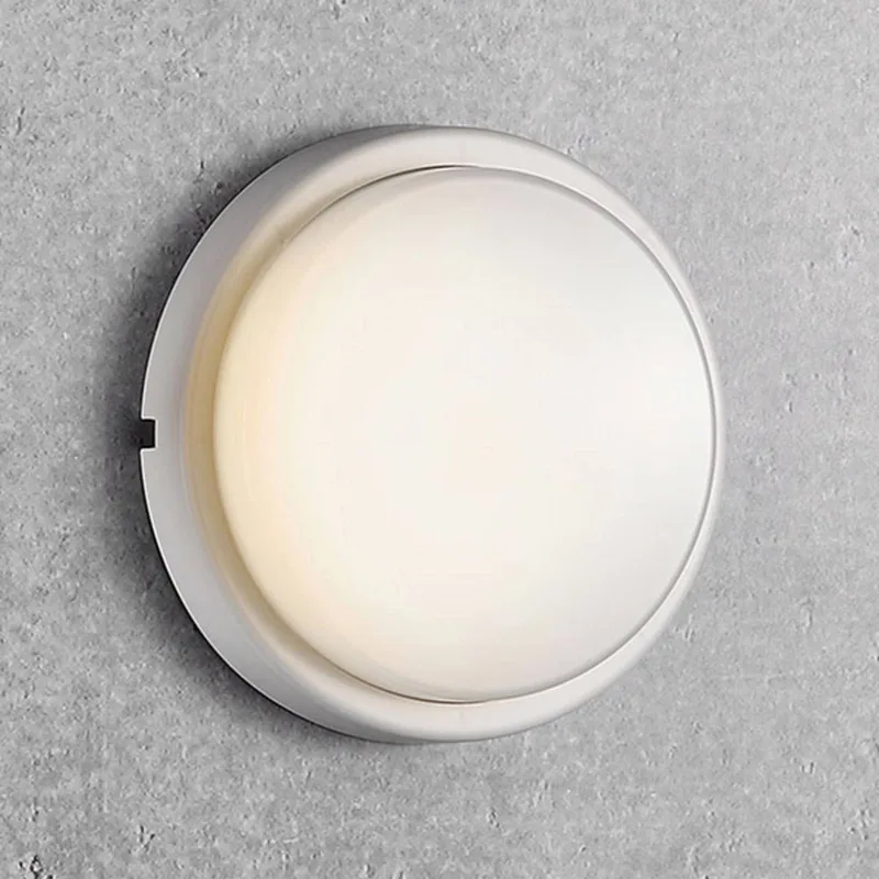 LED buitenwandlamp Cuba Energy, Ø 17,5 cm by Nordlux in Wit, opaal – product photo
