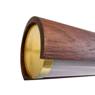 LED hanglamp Akeno, hout, metaal, dimbaar, 3.000 K från Nordlux i Donkerbruin – produktbild 5 av 5