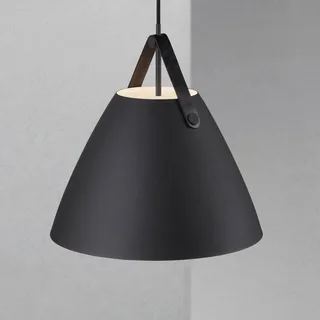 LED-Pendelleuchte Strap 36, schwarz von Nordlux in Schwarz, Braun – Produktfoto 2 von 5