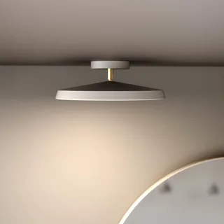 LED plafondlamp Kaito 2 Pro, Ø 30 cm, wit, afstand von Nordlux in Weiß, Messing – Produktfoto 2 von 3