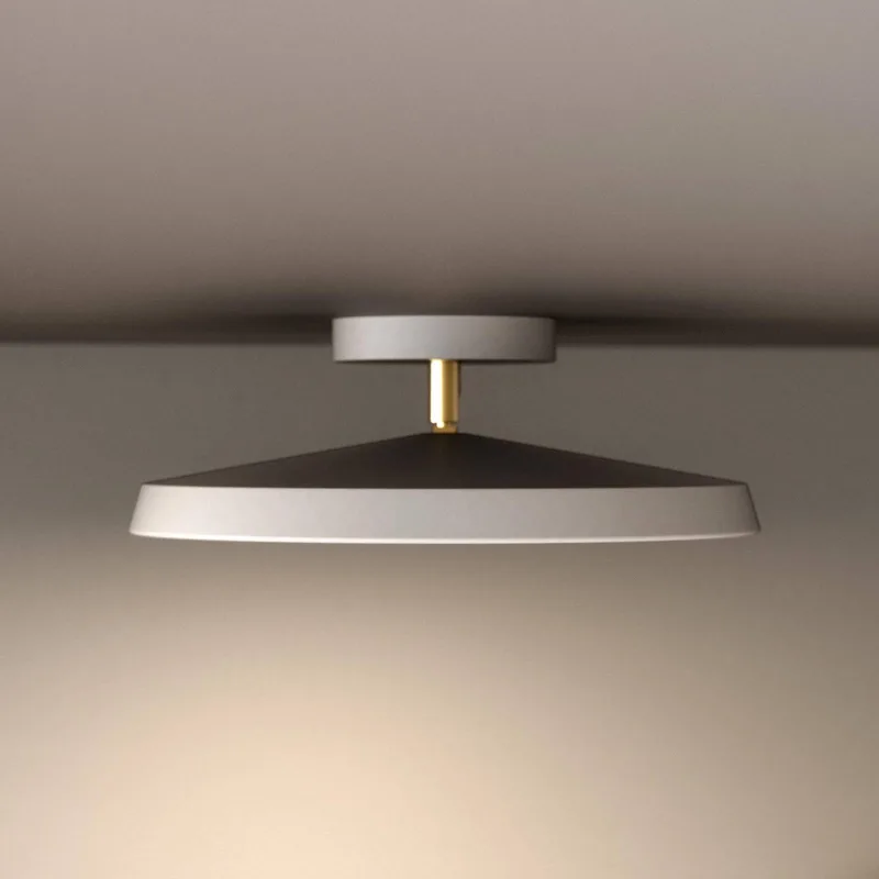 LED plafondlamp Kaito 2 Pro, Ø 30 cm, wit, afstand från Nordlux i Vit, Mässing – produktbild