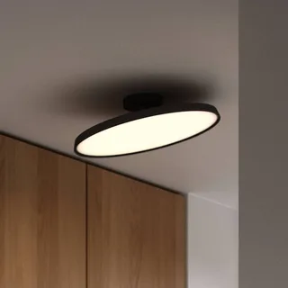 LED plafondlamp Kaito 2 Pro, Ø 40 cm, zwart, afstand de Nordlux en Noir, Laiton – photo du produit 1 sur 2