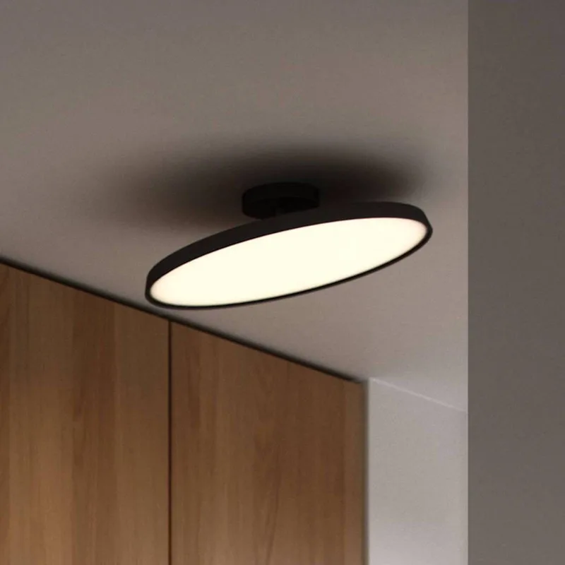LED plafondlamp Kaito 2 Pro, Ø 40 cm, zwart, afstand från Nordlux i Svart, Mässing – produktbild
