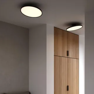 LED plafondlamp Kaito 2 Pro, Ø 40 cm, zwart, afstand de Nordlux en Noir, Laiton – photo du produit 2 sur 2
