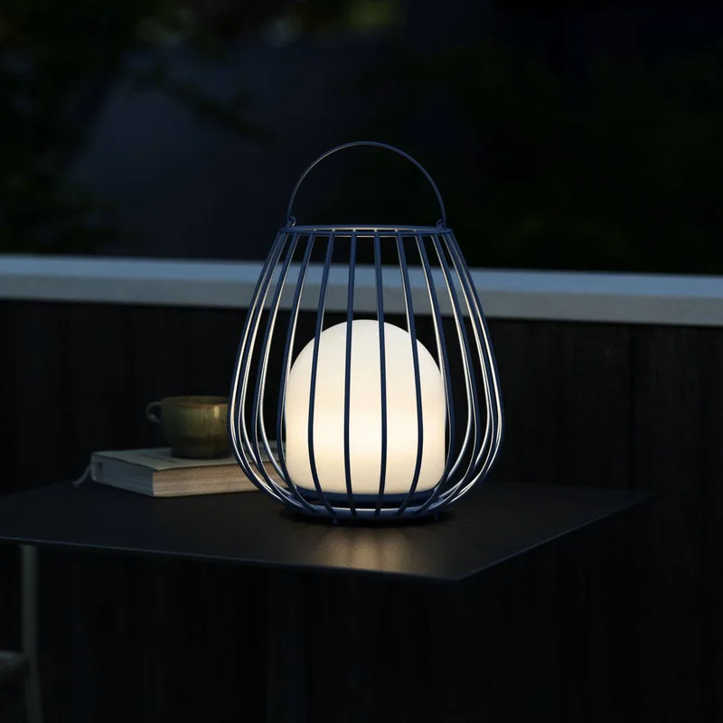 LED tafellamp Jim To-Go, buiten, blauw by Nordlux in Blauw, wit – product photo