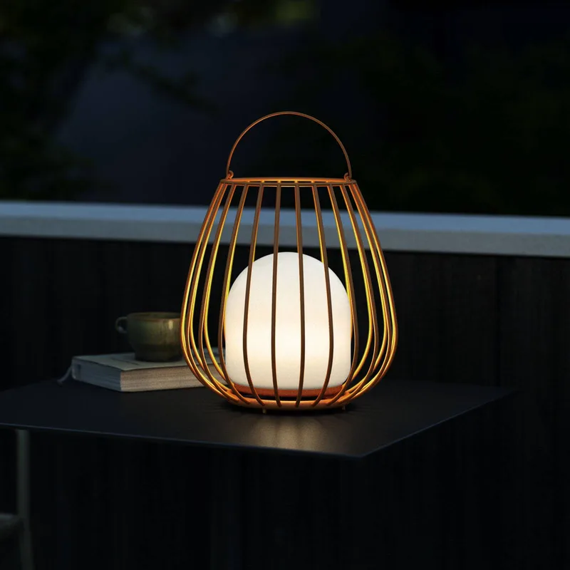 LED tafellamp Jim To-Go, voor buiten, oranje by Nordlux in Oranje, wit – product photo