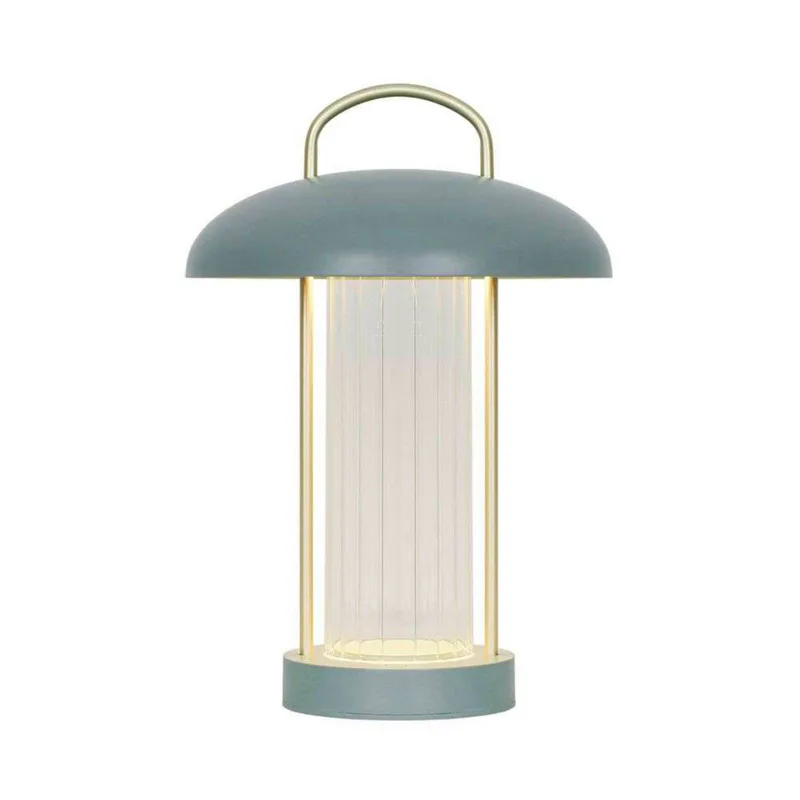 LED tafellamp Mirano, hoogte 29 cm, stofgroen, metaal de Nordlux en Lichtgroen, transparant – photo du produit