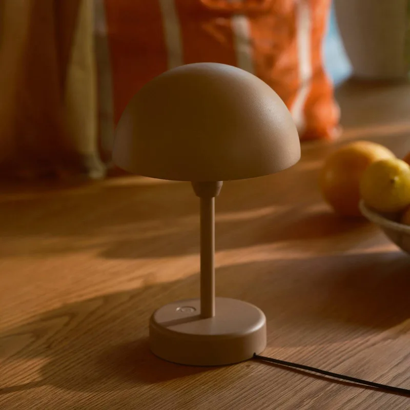 LED tafellamp op accu Ellen To-Go, aluminium by Nordlux in Bruin – product photo