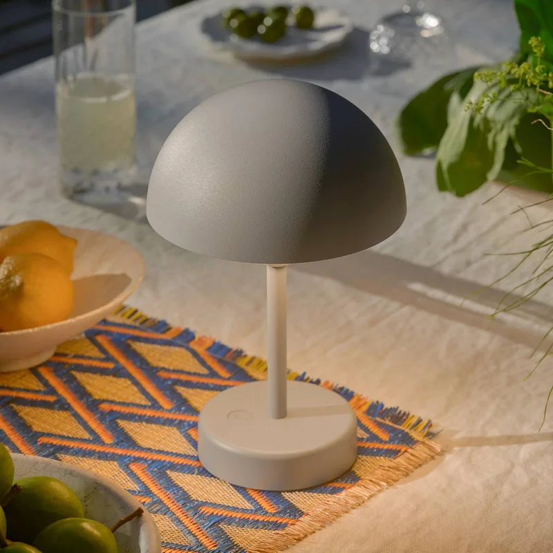 LED tafellamp op accu Ellen To-Go, aluminium by Nordlux in Grijs – product photo