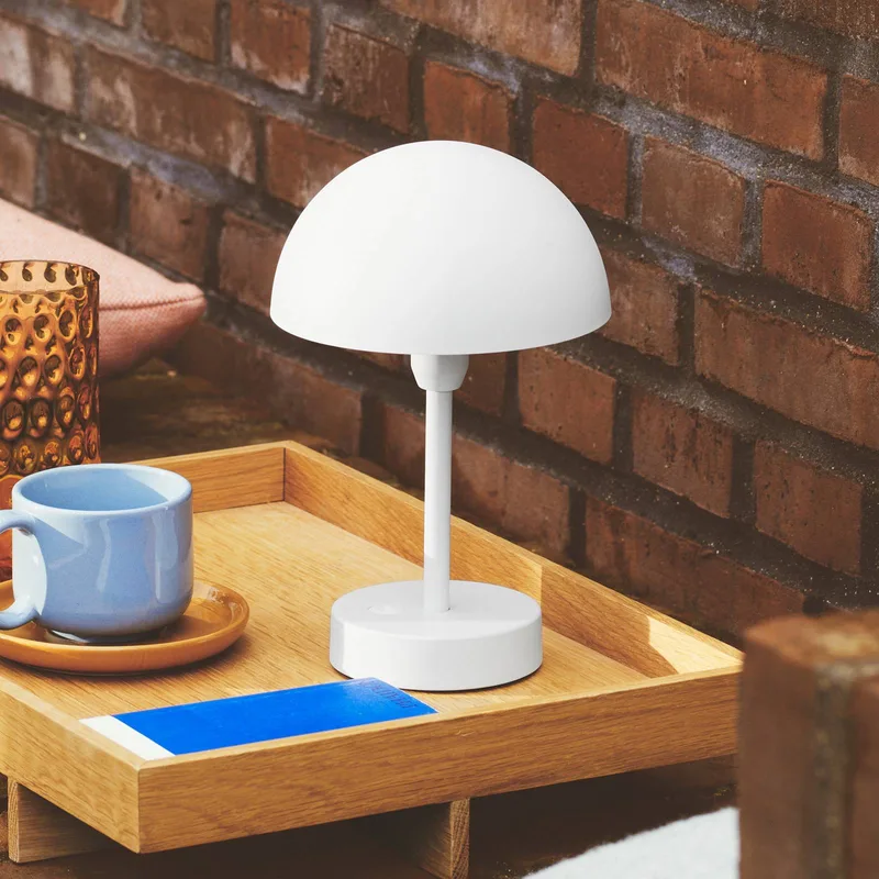 LED tafellamp op accu Ellen To-Go, aluminium by Nordlux in Wit – product photo