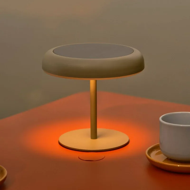 LED tafellamp op zonne-energie en accu Elmer, metaal, IP44 by Nordlux in Groen – product photo