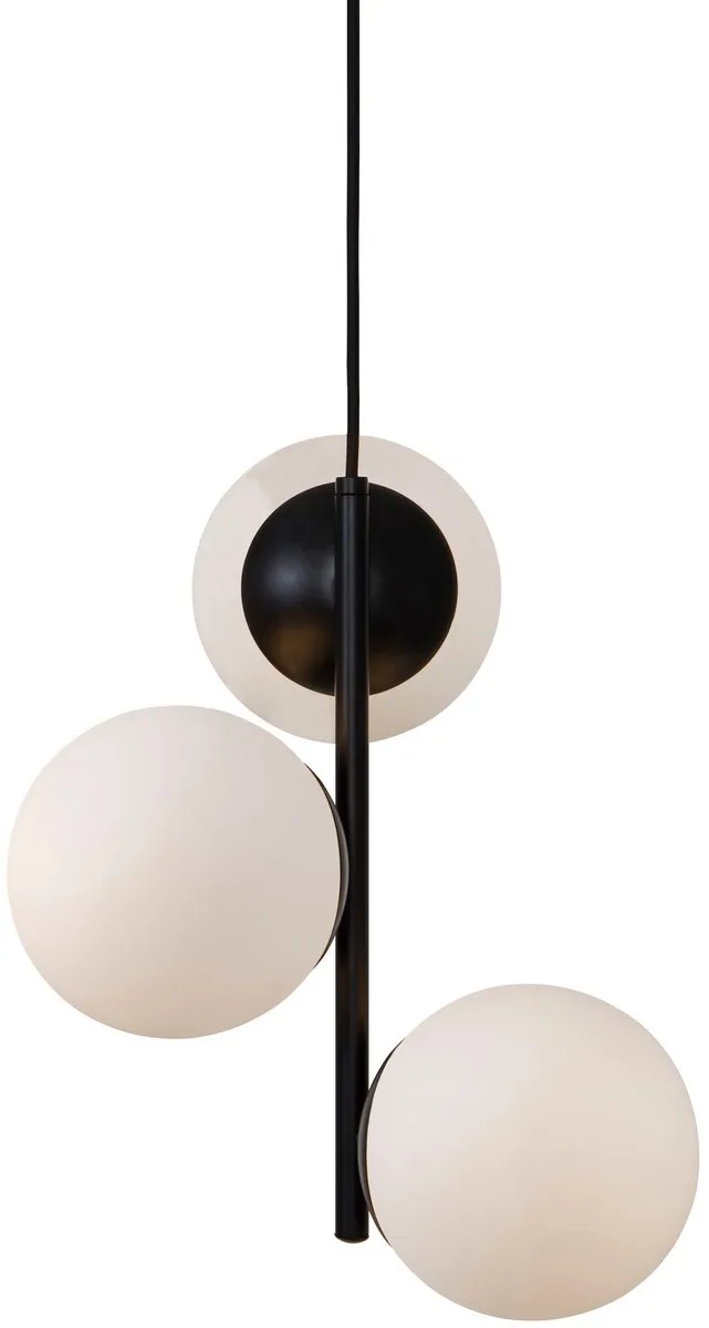 Lilly-hanglamp-E14-opaal glas/zwart von Nordlux in Zwart – Produktfoto