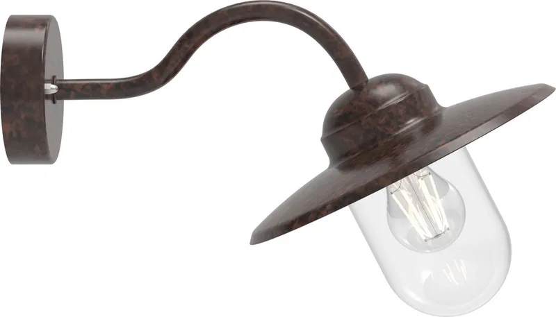 Luxembourg-wandlamp-E27-roestkleurig by Nordlux in Roestig – product photo