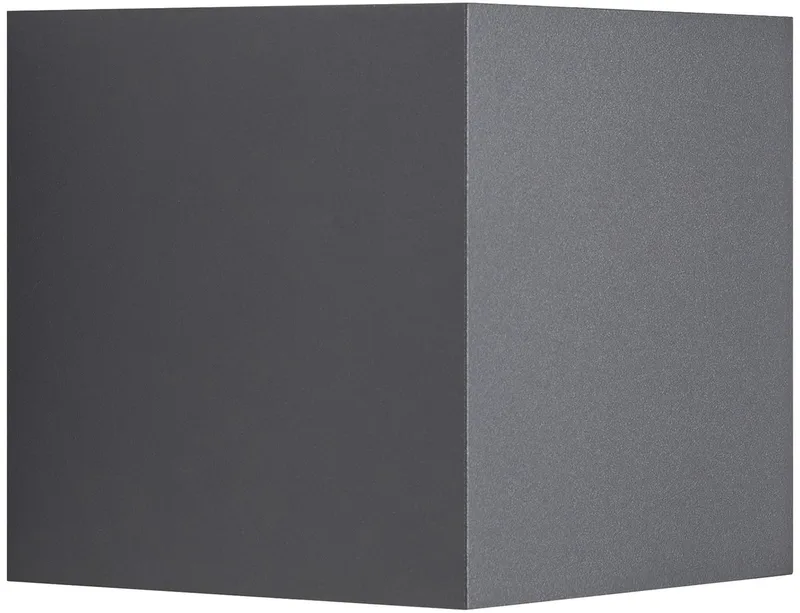 Milda kubi-wandlamp-LED module-antraciet by Nordlux in Antraciet – product photo
