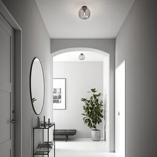 Alton loftlampe med glasskærm, sort/røg fra Nordlux i Sort – produktbillede 2 af 2