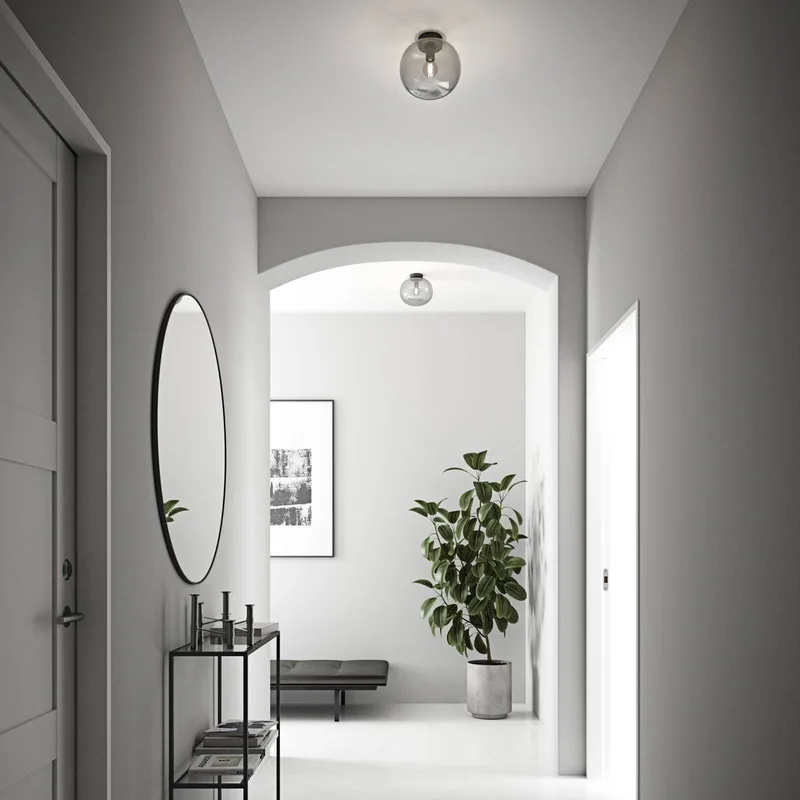 Alton loftlampe med glasskærm, sort/røg fra Nordlux i Sort – produktbillede 2 af 2