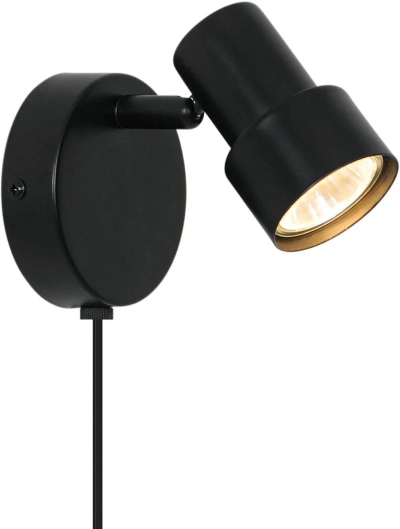 Nordlux-Boston-Wandlamp-GU10-Zwart by Nordlux in Zwart – product photo