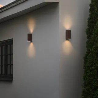 Nordlux-Buitenlamp-Dion-Double-GU10-Roest fra Nordlux i Roest – produktbillede 3 af 3