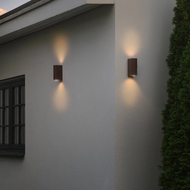 Nordlux-Buitenlamp-Dion-Double-GU10-Roest fra Nordlux i Roest – produktbillede 3 af 3