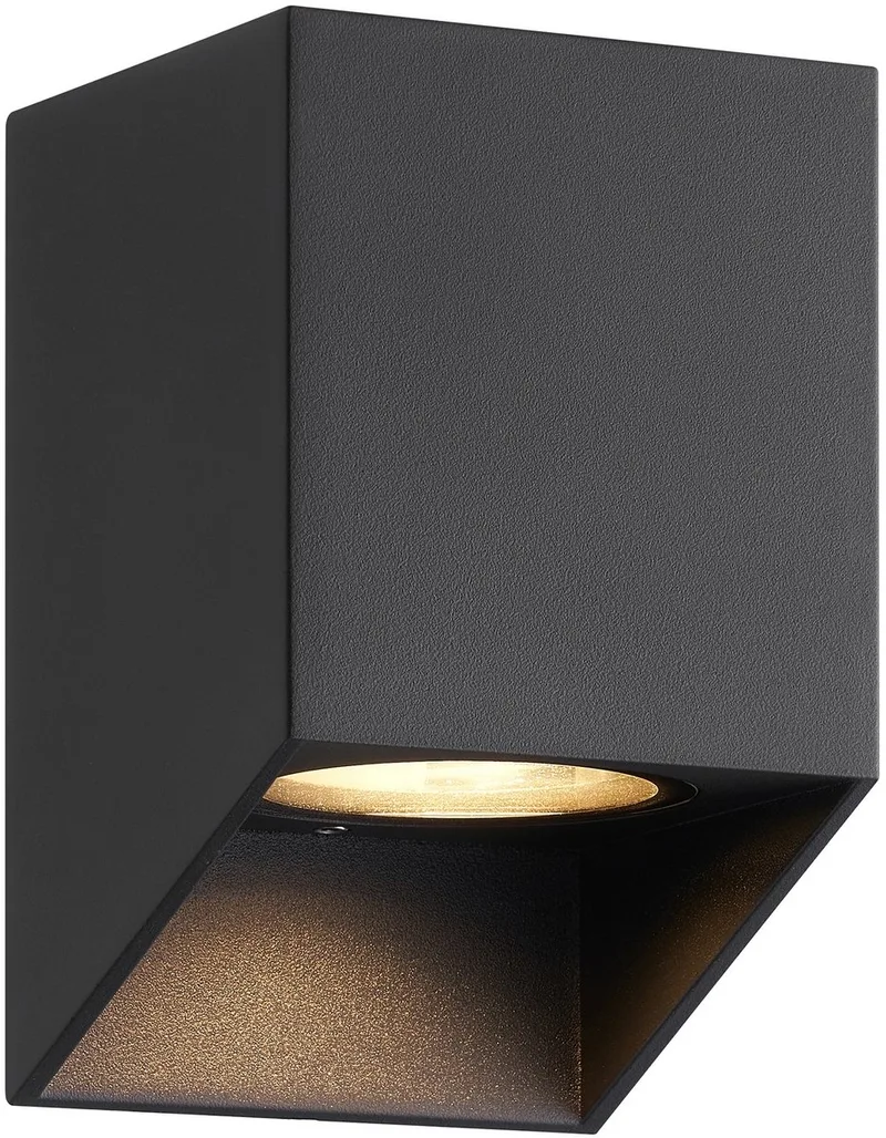 Nordlux-Buitenlamp-Nico Square 12 -Wandlamp-Zwart by Nordlux in Zwart – product photo
