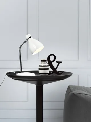 CYCLONE moderne bordlampe, hvid fra Nordlux i Hvid – produktbillede 1 af 2