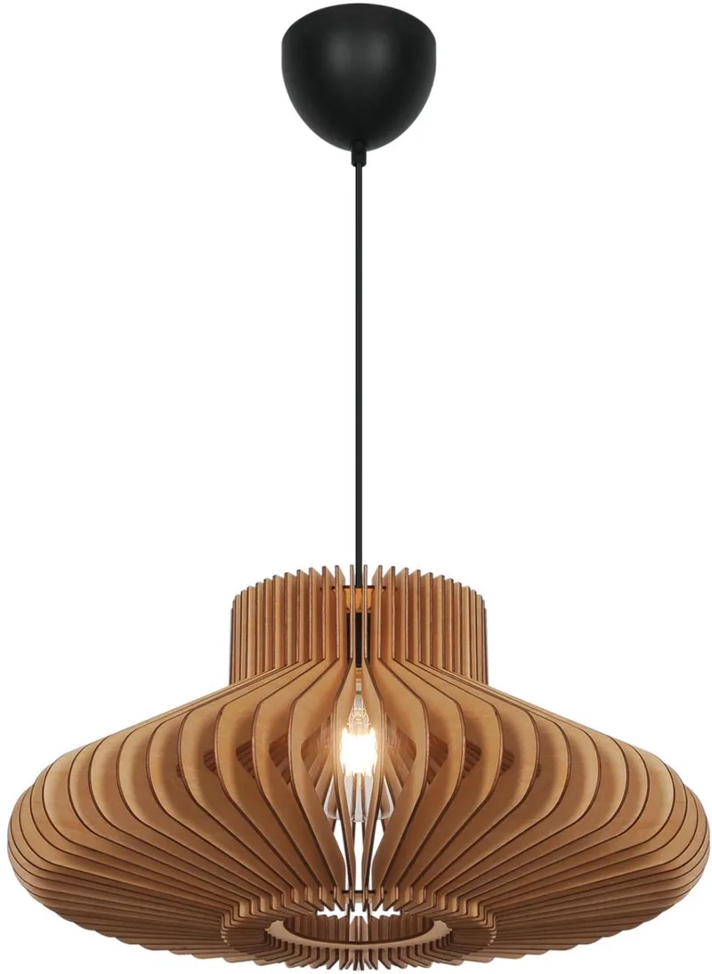 Nordlux-Manago-Hanglamp-E27-Naturel Hout by Nordlux in Naturel – product photo