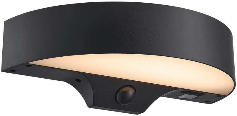 Nordlux-Monay Solar Rond - Wandlamp - LED van Nordlux in Zwart – productfoto