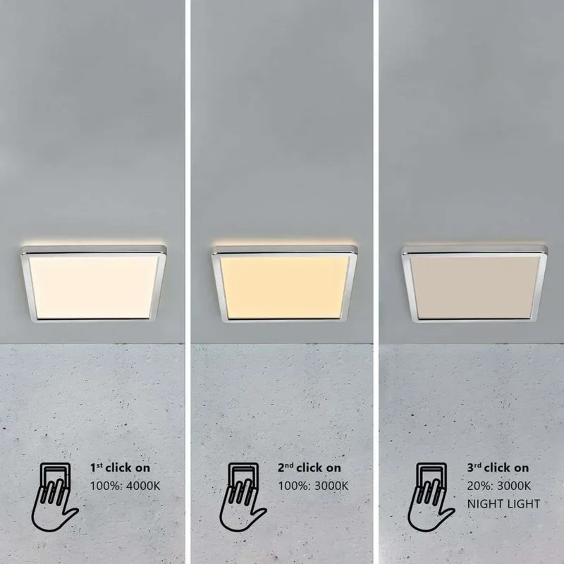 Oja 29 Square Plafondlamp 3000/4000K White - Nordlux - Woonkamer - Kunststof von Nordlux – Produktfoto