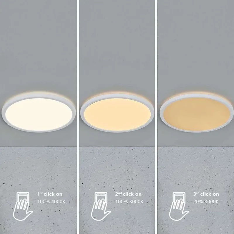 Oja 42 LED plafondlamp, 3.000/4.000 K, wit - Nordlux - Woonkamer - Modern - Kunststof - Rond by Nordlux – product photo