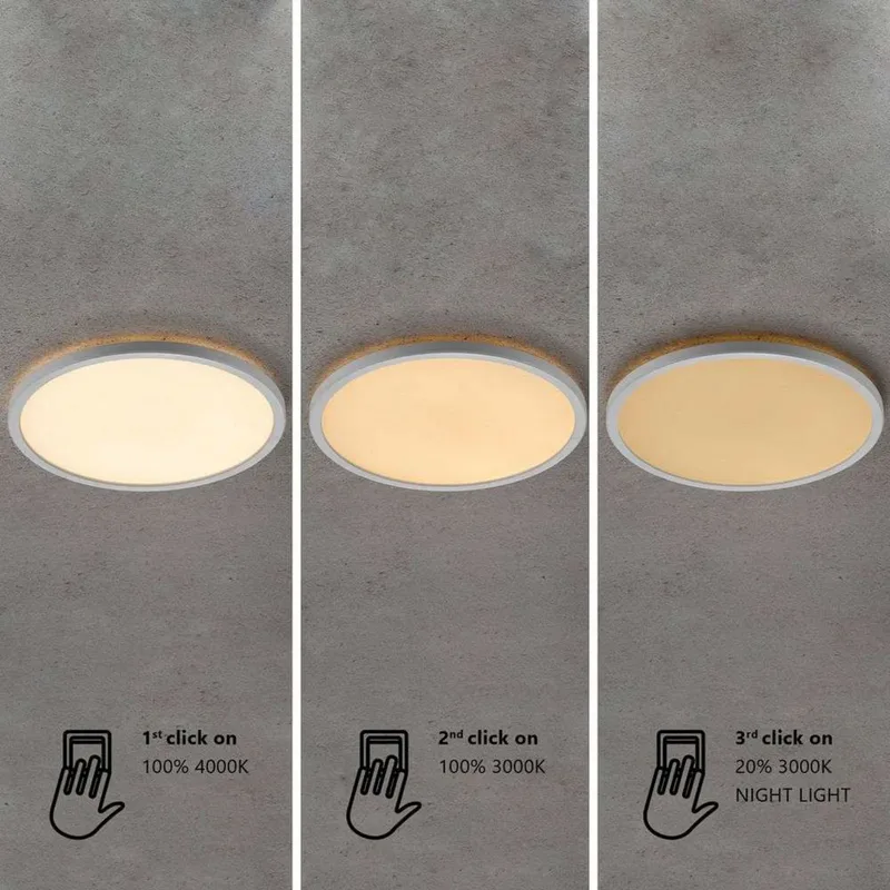 Oja 42 plafondlamp IP54 chroom - Nordlux - Badkamer - Kunststof van Nordlux – productfoto