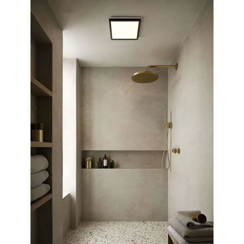 Oja Square 29 plafondlamp IP54 zwart - Nordlux - Woonkamer - Kunststof by Nordlux – product photo
