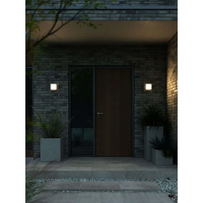 Oliver Square buitenwandlamp Black - Nordlux - Terras - Kunststof by Nordlux – product photo