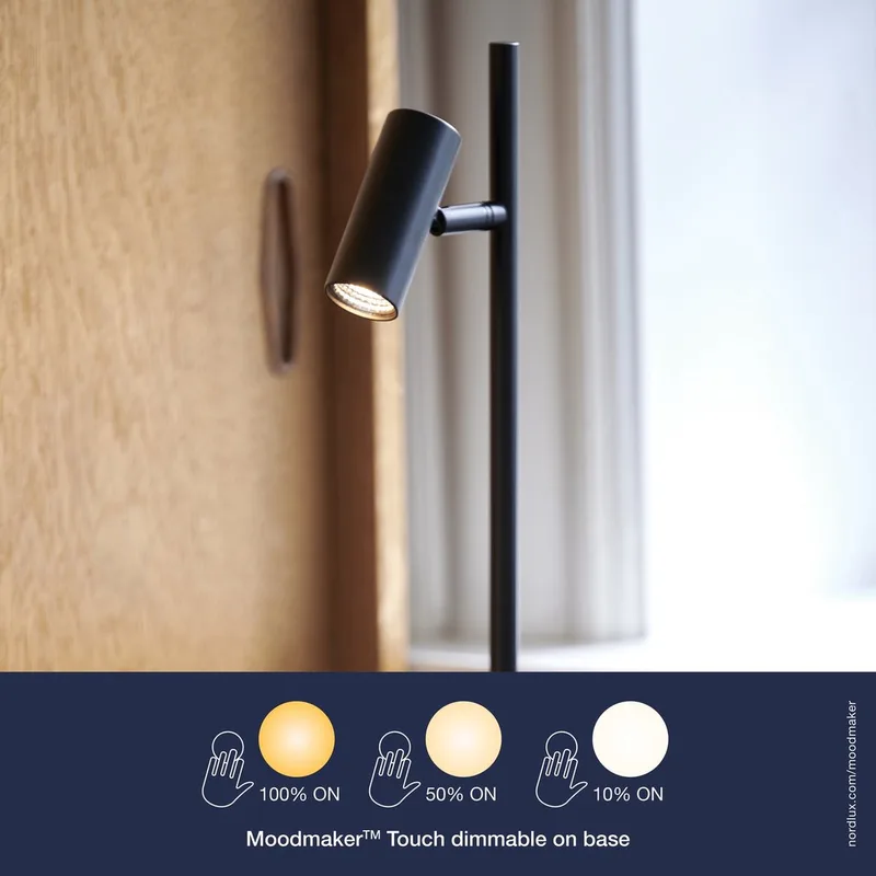 Omari-tafellamp-dimbaar-zwart by Nordlux in Zwart – product photo