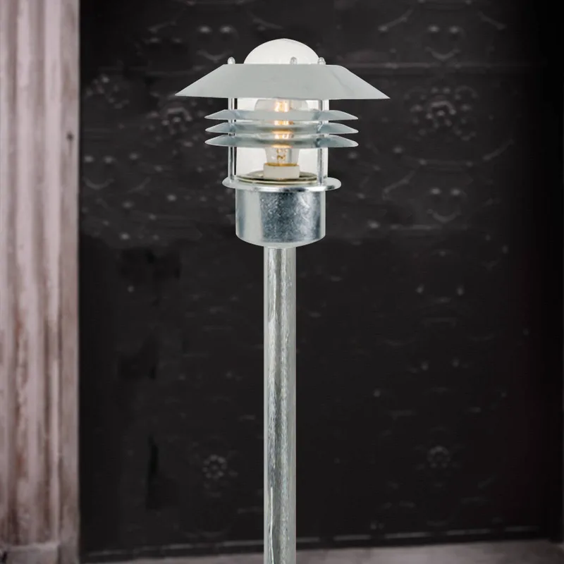 Padlamp Vejers, gegalvaniseerd staal van Nordlux in Staalgrijs – productfoto