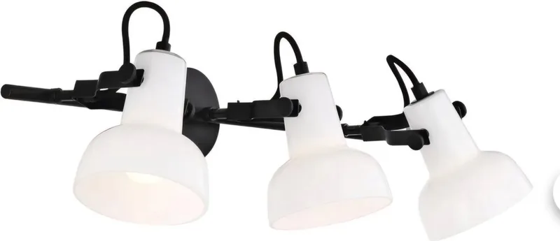 Parson wandlamp 3-Rail – zwart/wit – modern by Nordlux in Wit – product photo