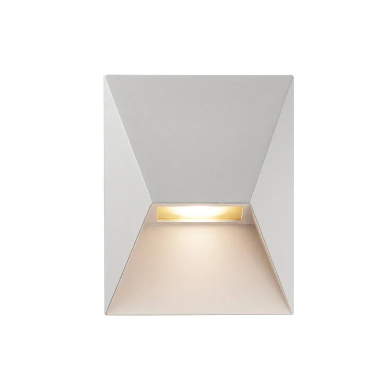 Pontio 15 buitenwandlamp, breedte 15 cm by Nordlux in Wit – product photo