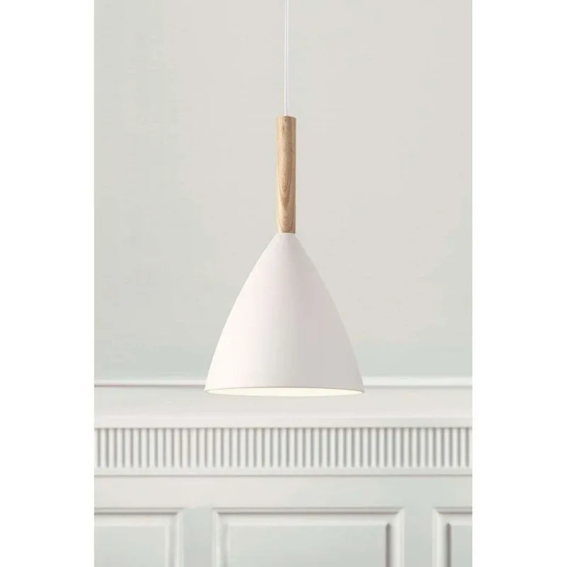 PURE 20 hanglamp, wit met essenhout – DFTP DFTP by Nordlux - Metaal by Nordlux – product photo