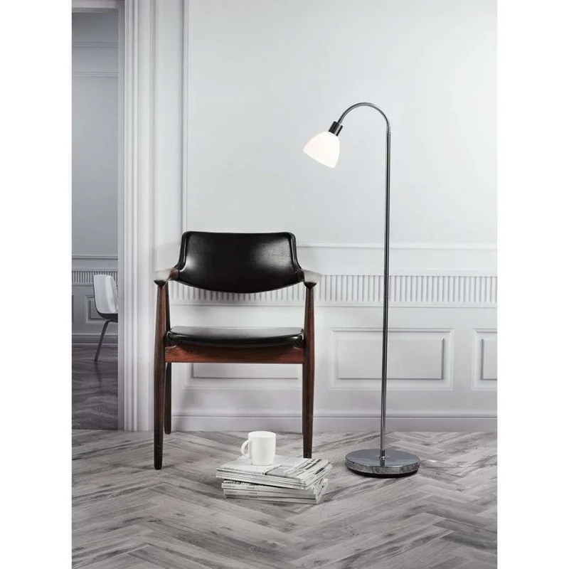Ray Single Vloerlamp Chrome - Nordlux - Woonkamer - Glas by Nordlux – product photo